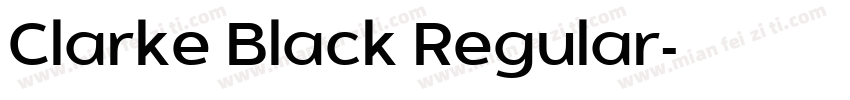 Clarke Black Regular字体转换